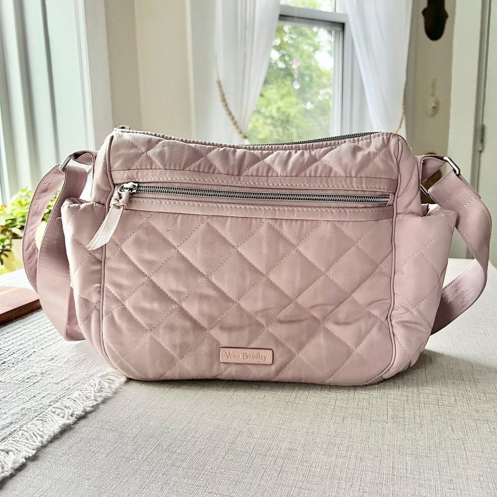 Vera Bradley shoulder bag crossbody purse dusty pink mauve